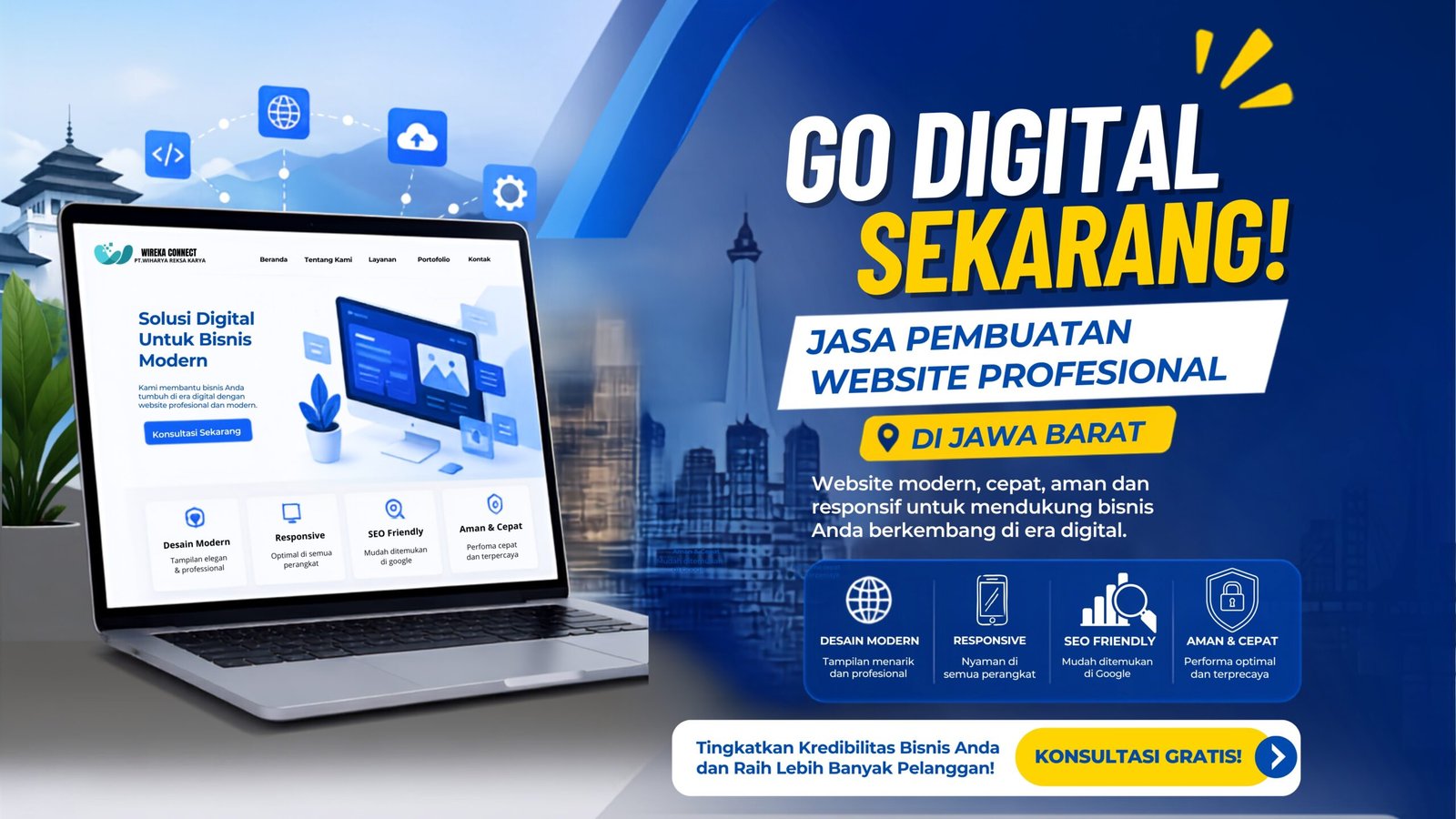 Read more about the article Jasa Pembuatan Website di Jawa Barat untuk Bisnis Modern di Era Digital